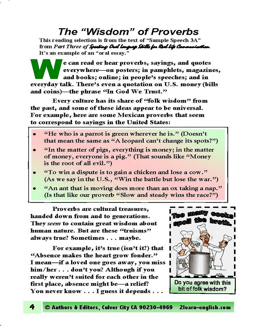 C-09a Phrasing of Proverbs (28 Page How-to Resource Book)