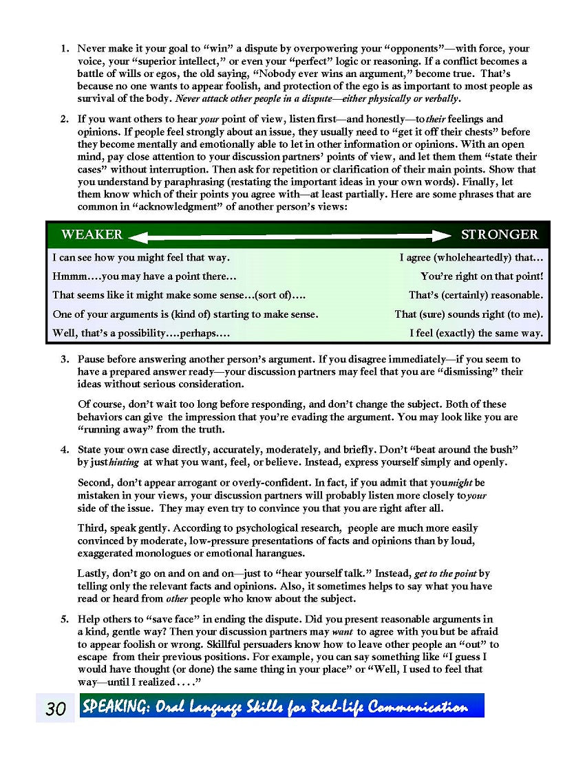 E-10.10 Get Communication Styles for Effective Fighting, Group Discussion of Controversial Issues & Conflict Resolution