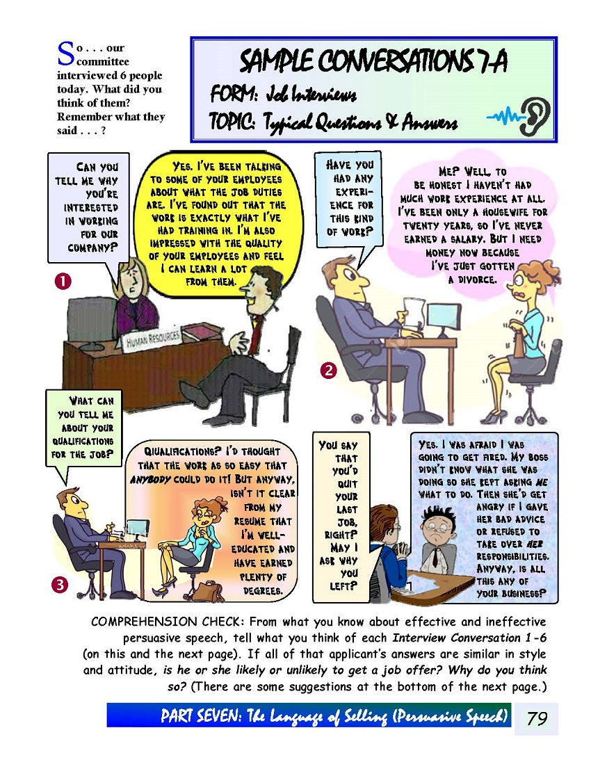E-10.13 Convince Others to Hire You, Buy Something or Embrace an Idea, Resist Sales Pressure
