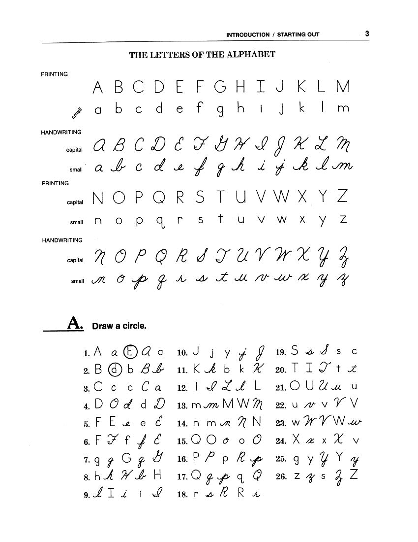 F-00.03 Read, Choose & Write Letters & Numbers
