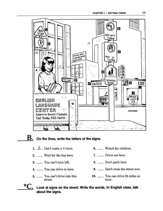 F-01.02 Understand Signs, Instructions, Directions. Read & Write Contact Info. Spell Vowel Sounds