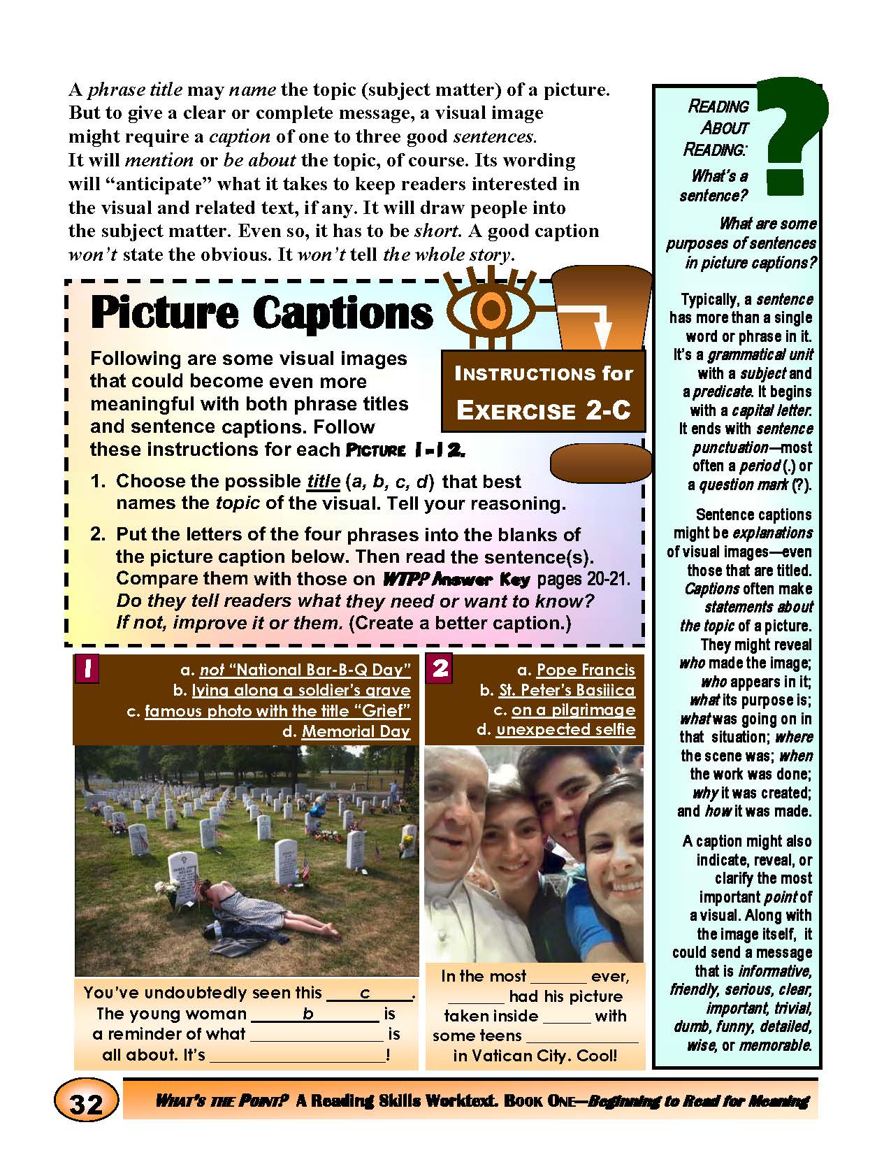 F-07.05 View, Comprehend, Get the Point of, Benefit From & Appreciate All Kinds of Pictures