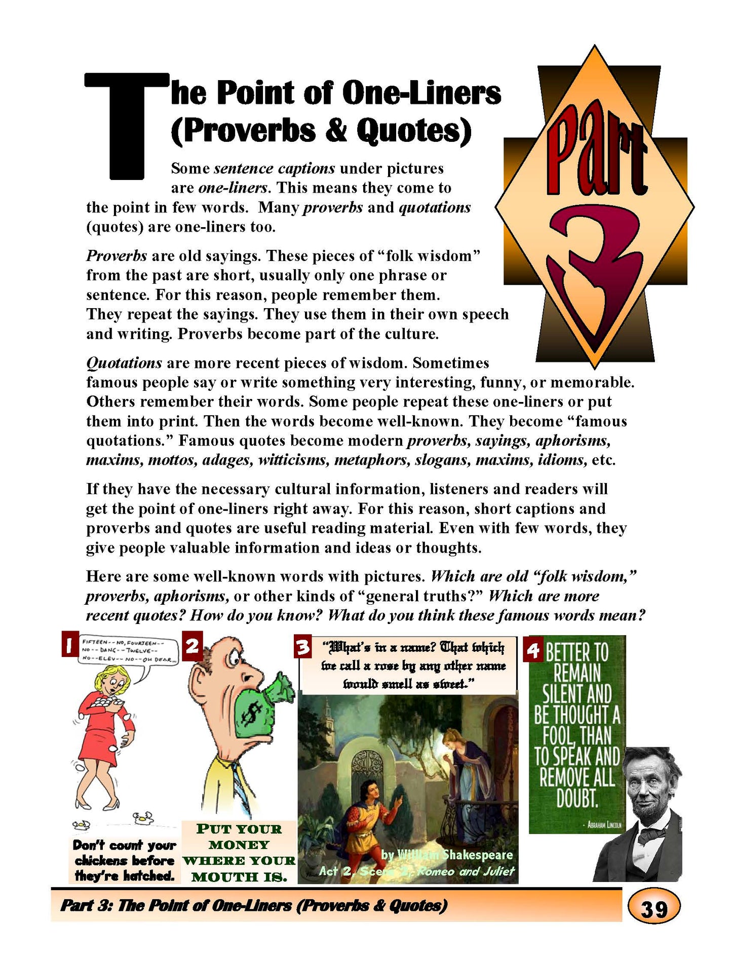 F-07.06 See, Comprehend, Get the “Wisdom” of & Use All Kinds of One-Liners