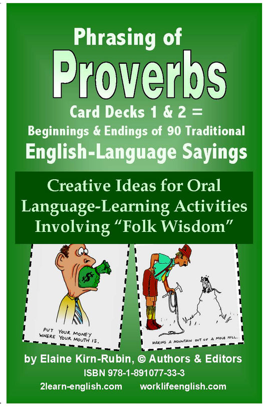 F-07.07a Get Creative Ideas for Language-Learning Activities Involving “Folk Wisdom”