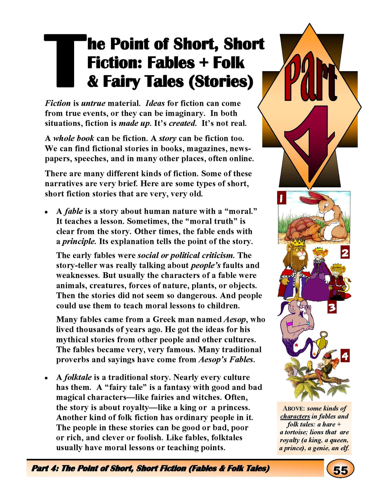 F-07.08 While Enjoying their Stories, Get Messages & Supporting Details of Fables with Morals & Folks/Fairy Tales