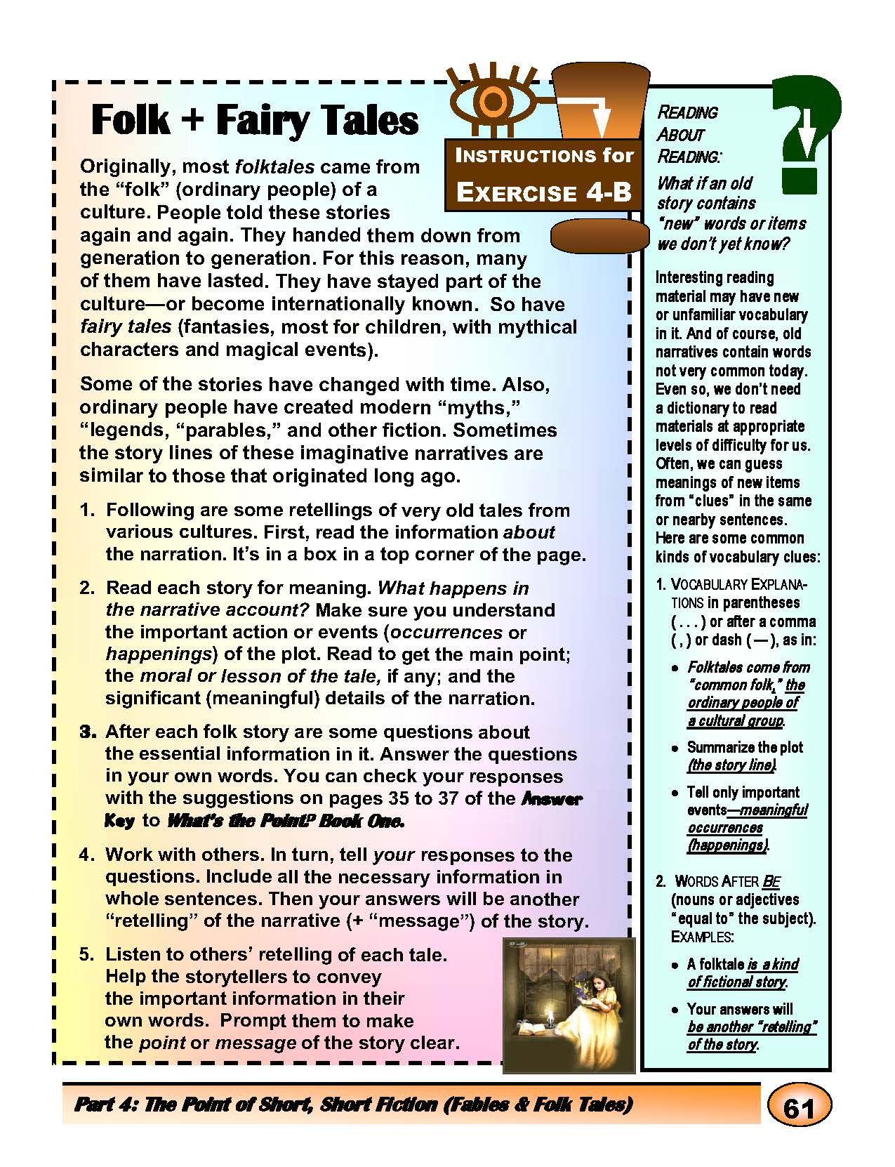 F-07.08 While Enjoying their Stories, Get Messages & Supporting Details of Fables with Morals & Folks/Fairy Tales