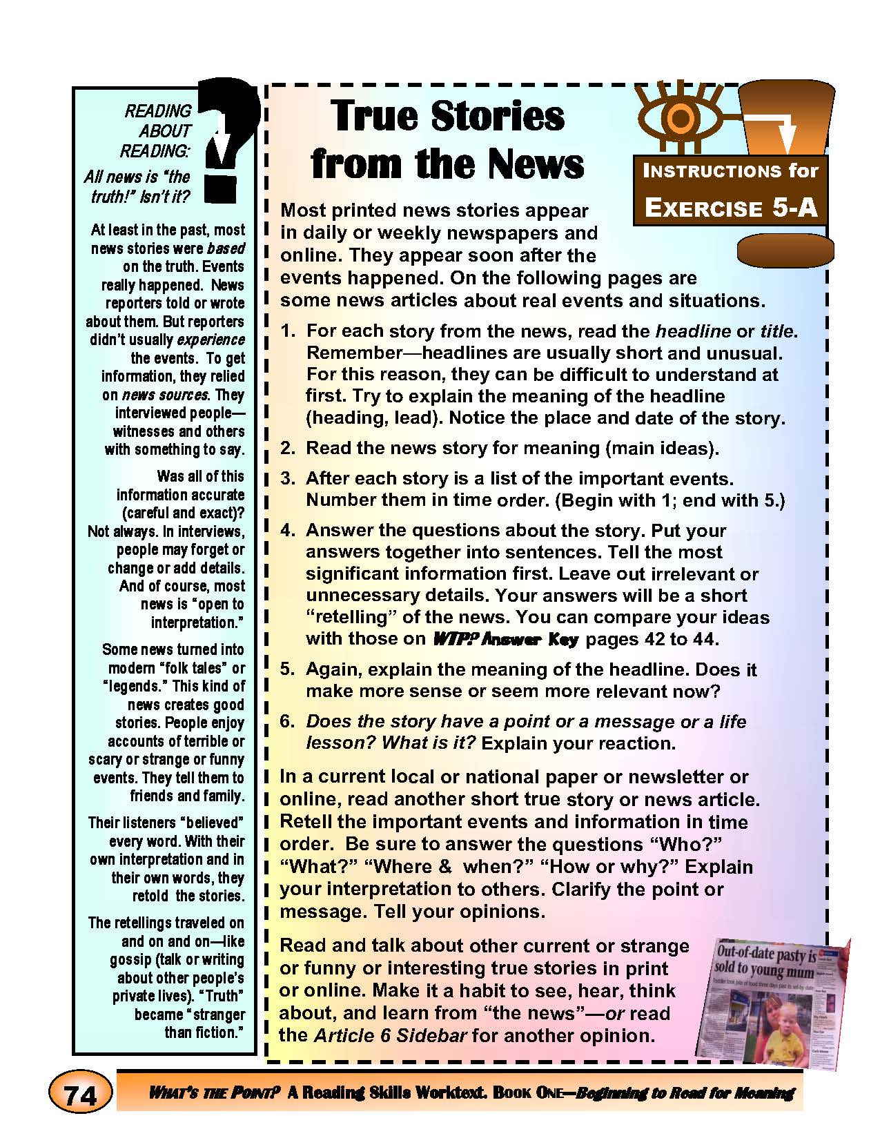 F-07.09 Read & Evaluate Factual (True) Information in the News, People’s Real Experiences & Biographical Stories