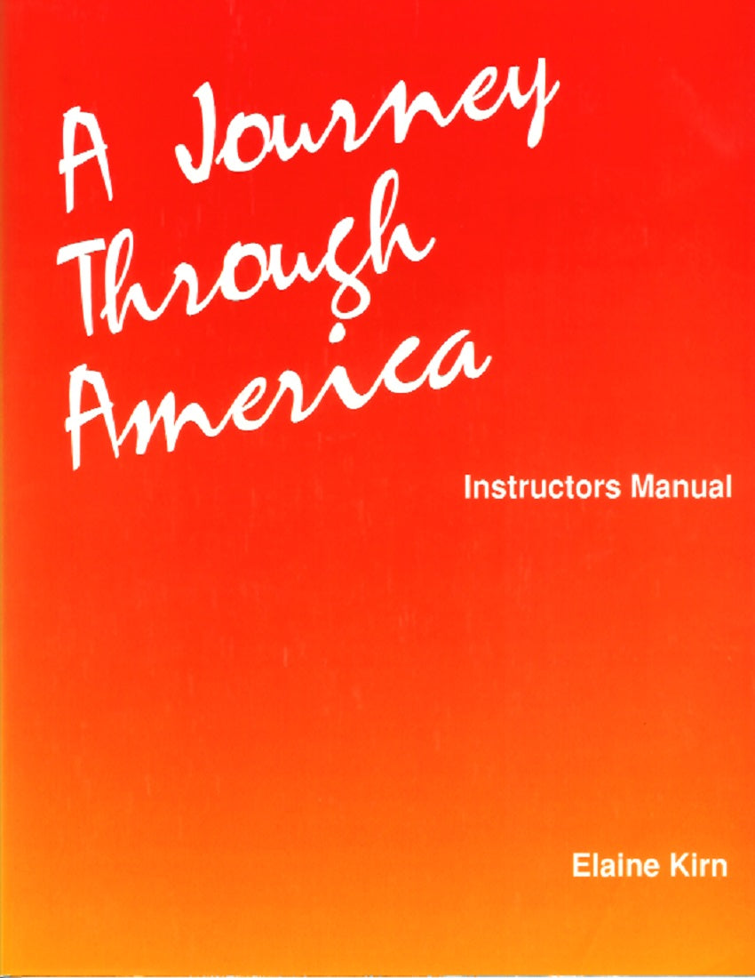 H-02.12 ESL; A Journey Through America, Instructor: Government, Citizenship, History, Geography. Simplified English
