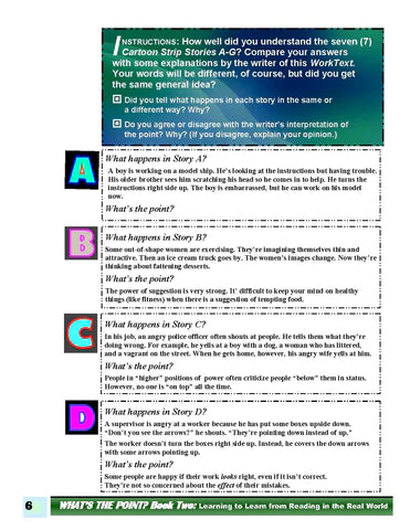 Introduction From What's the Point? Book Two. A Reading Skills Worktext