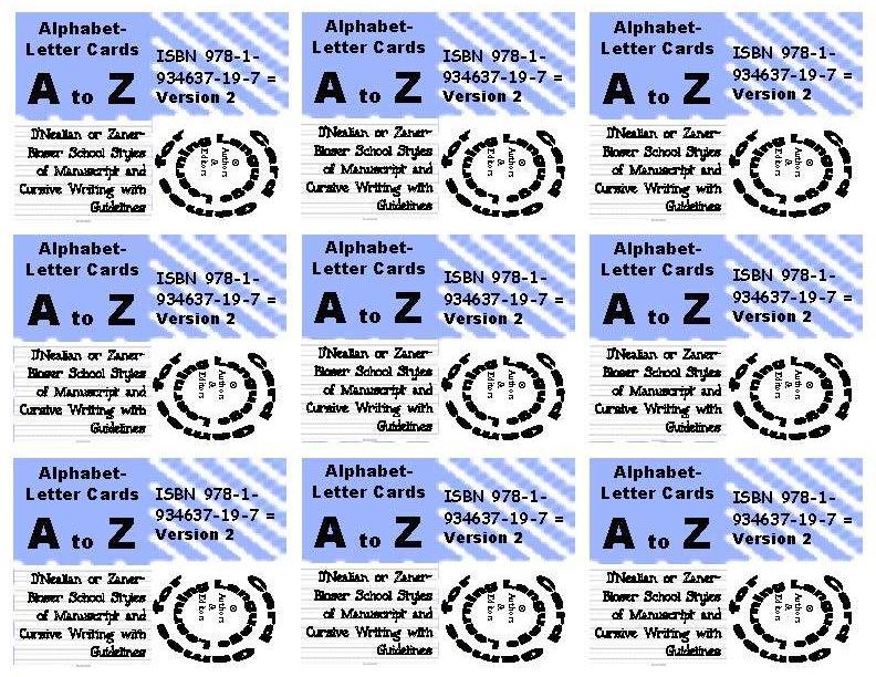 A-07 Alphabet Letter Cards Aa to Zz: Five 104-Card Packs + 24-Page Activities & Ideas Book (Digital Version)