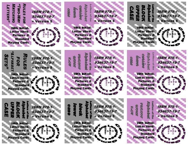 A-07 Alphabet Letter Cards Aa to Zz: Five 104-Card Packs + 24-Page Activities & Ideas Book (Digital Version)