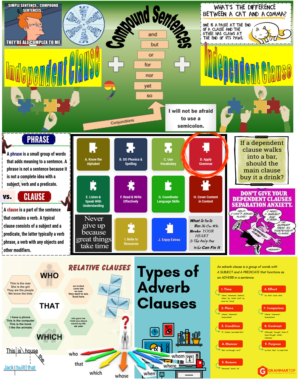 independent clause examples for kids