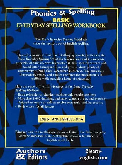 B. Spelling (WORKTEXT+TEACHER'S GUIDE)- Basic Workbook PRINT VERSION + Shipping