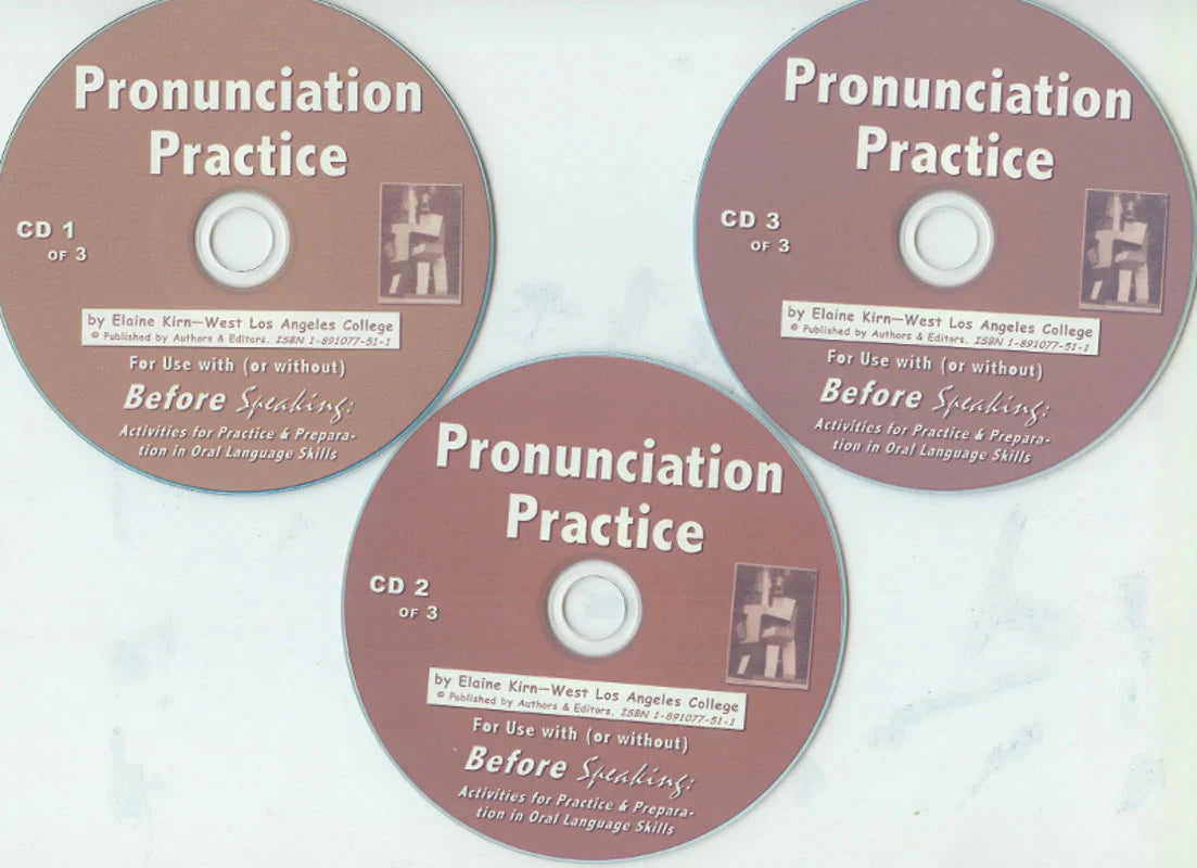 E. Beginners' Before Speaking with Pronunciation Principles: Audio - (CD's + Shipping)