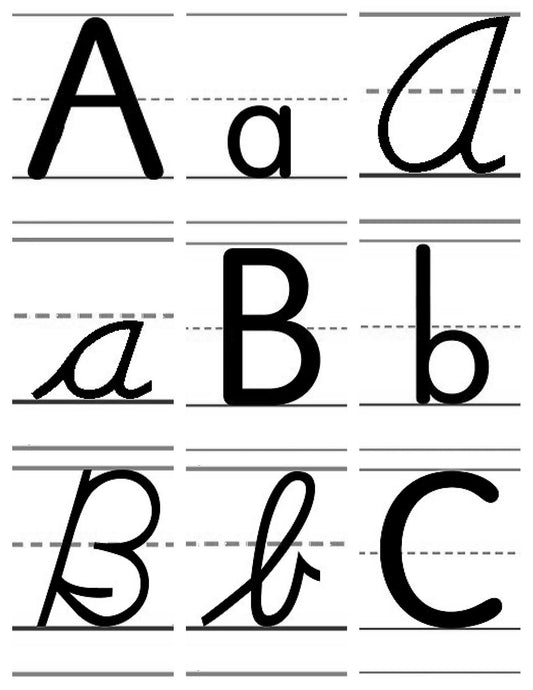 A-07.4: Use Alphabet-Letter Cards AaAa to ZzZz, Version 2, in Learning Activities & Games