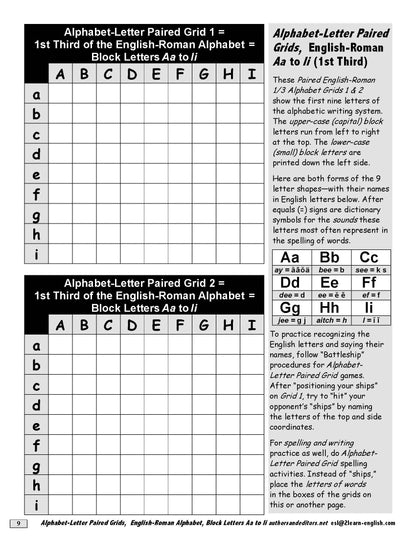 A-05.03: Use Alphabet-Letter Paired Grids in Three Thirds
