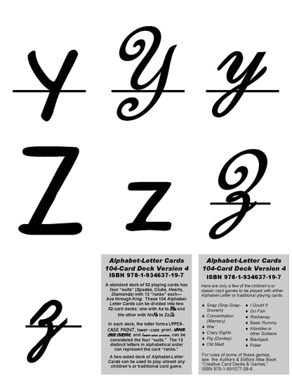 A-07.06: Use Alphabet-Letter Cards AaAa to ZzZz, Version 4, in Learning Activities & Games