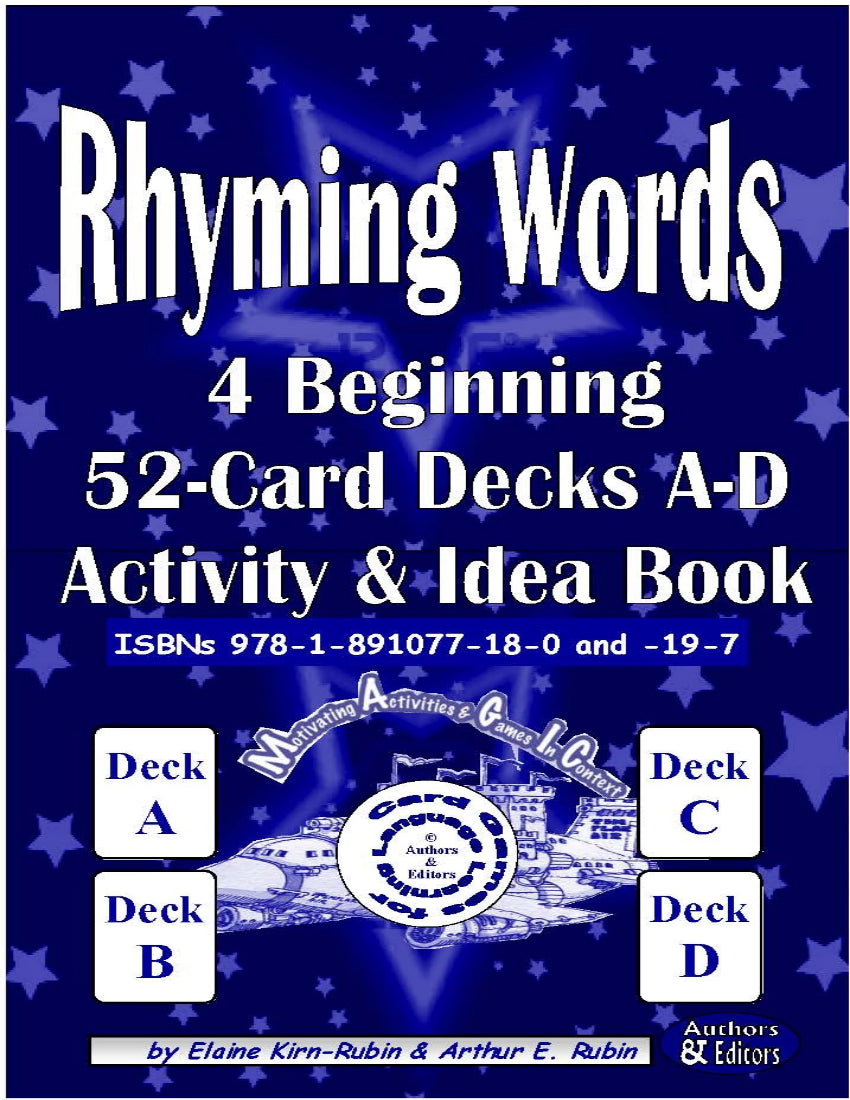 B-03.02a Create and Use Beginning Level Rhyming-Word Card Decks