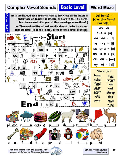 B-05.03 Use Simple & Complex Vowels in Basic Phonics & Spelling Puzzles
