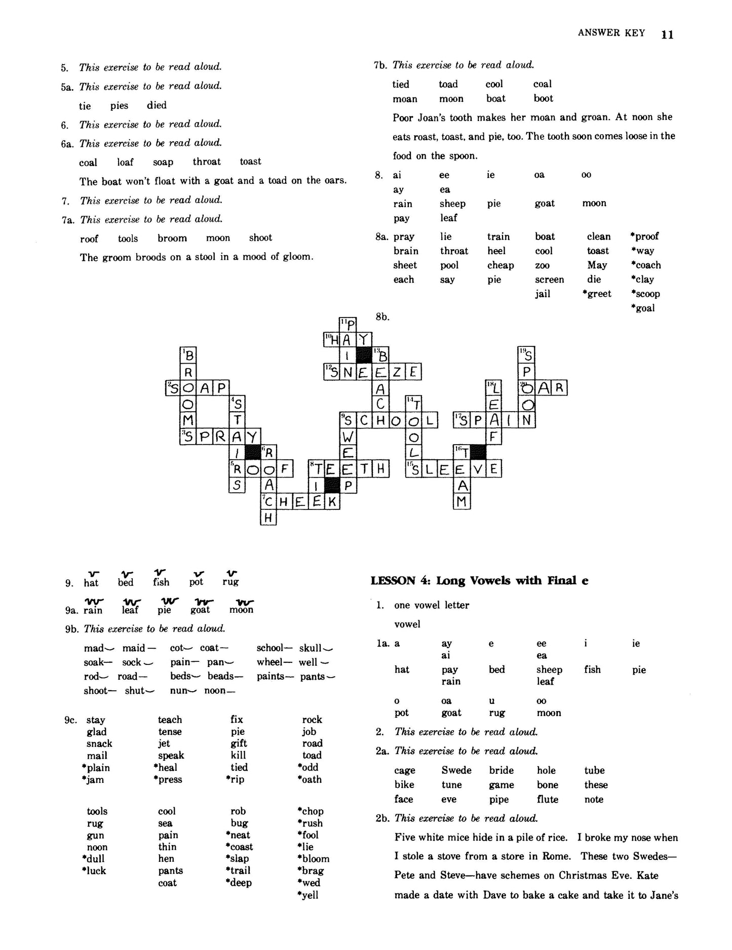 B. Spelling: Teacher's Guide & Answer Key for Basic Workbook PRINT VERSION + Shipping