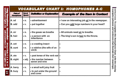 C-05.5 Homophones: Get and Use Intermediate 44-Page Activity & Idea Book