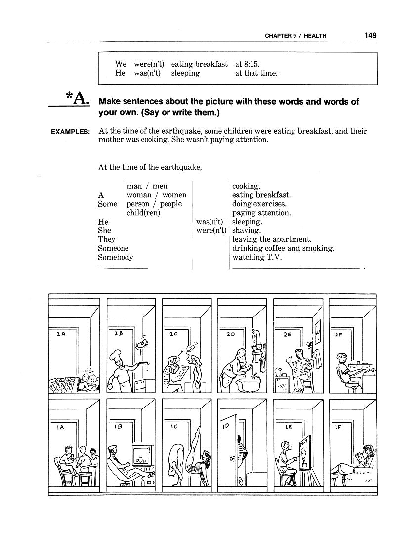 D-09.01 Use the Past Continuous (was / were + Verb-ing) in Statements, Questions, & Answers