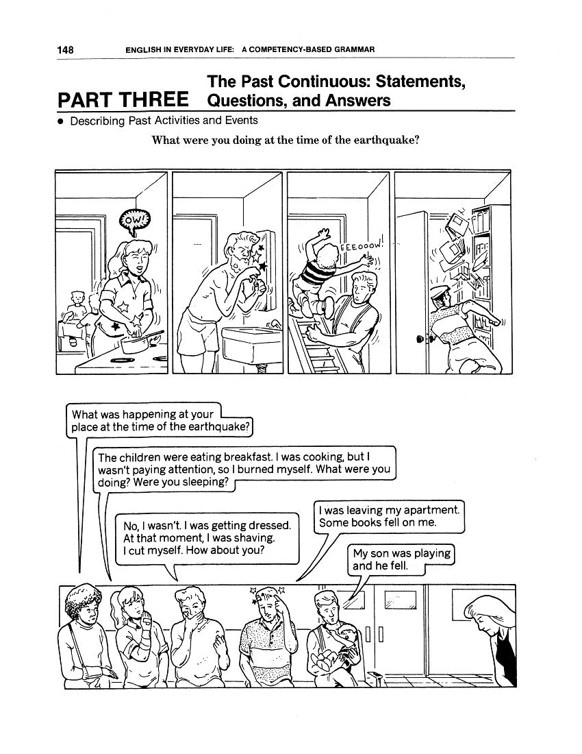 D-09.01 Use the Past Continuous (was / were + Verb-ing) in Statements, Questions, & Answers