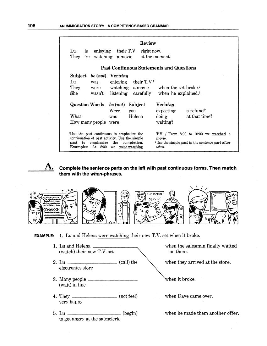 D-09.02 Use the Past Continuous with Action & Non-Action Verbs