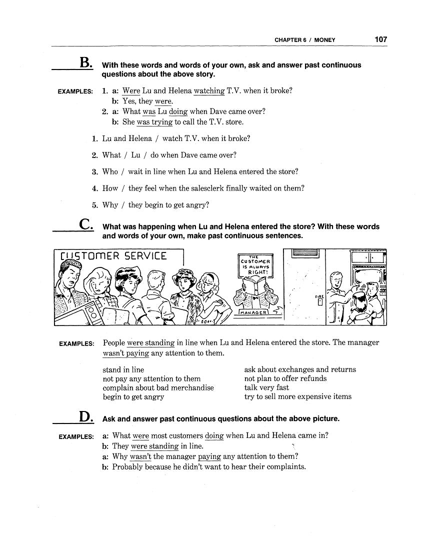 D-09.02 Use the Past Continuous with Action & Non-Action Verbs