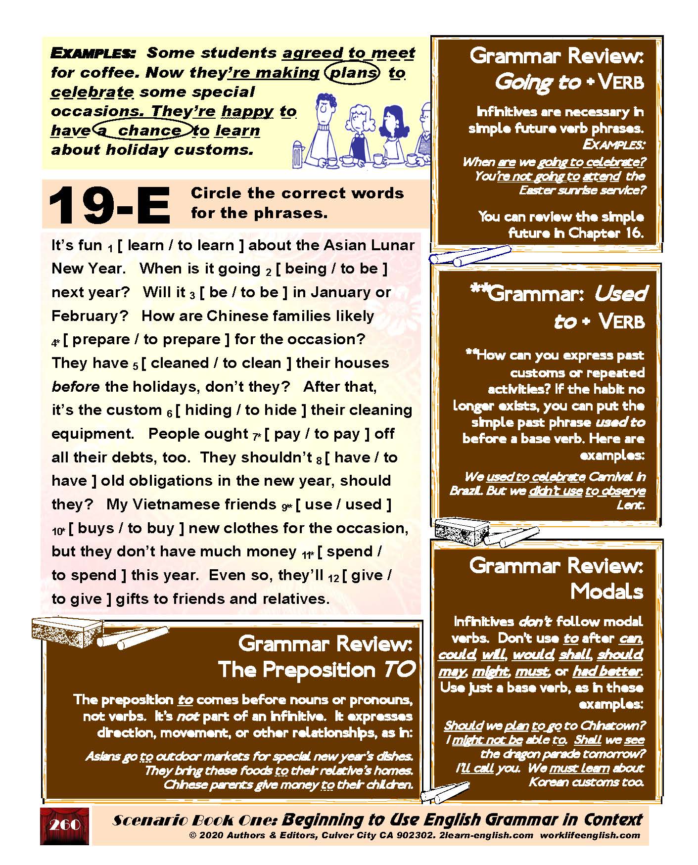Infinitive of Purpose Speaking and Writing Activity Worksheets