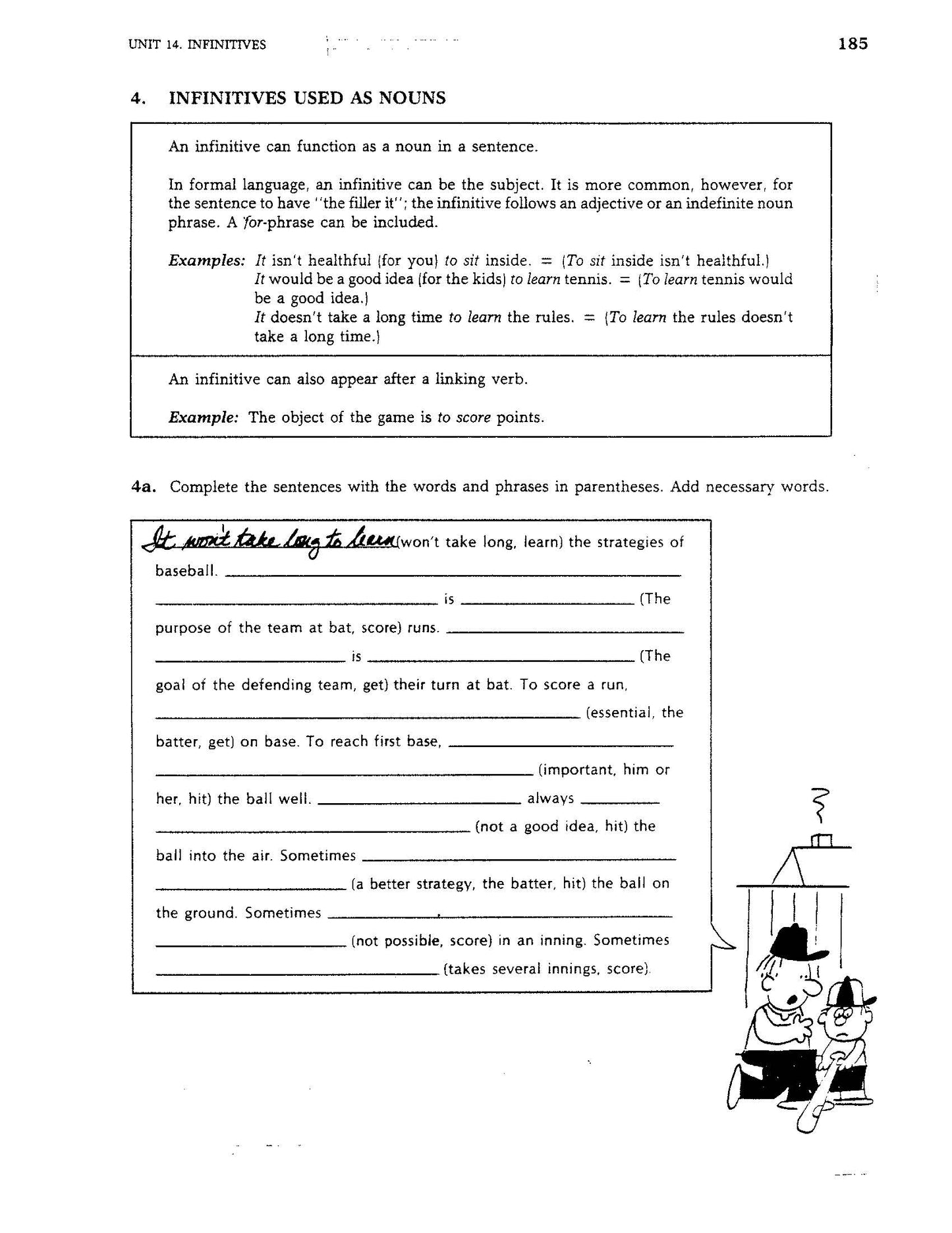 D-11.07 Get & Practice Specific Details of Uses of Infinitives