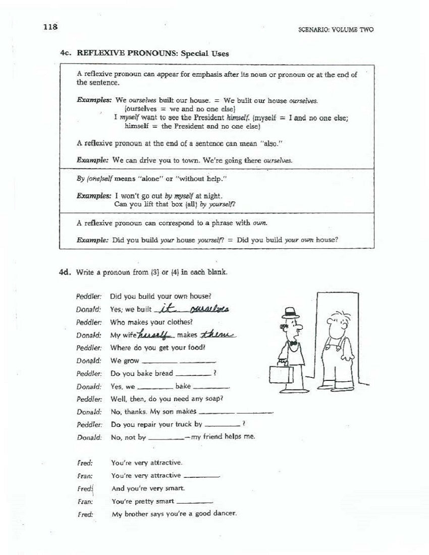 D-12.05 Use All Kinds of Pronouns (Personal, General, Reflexive, Reciprocal, Indefinite) to Learn & Tell About Yourselves & Everyone Else