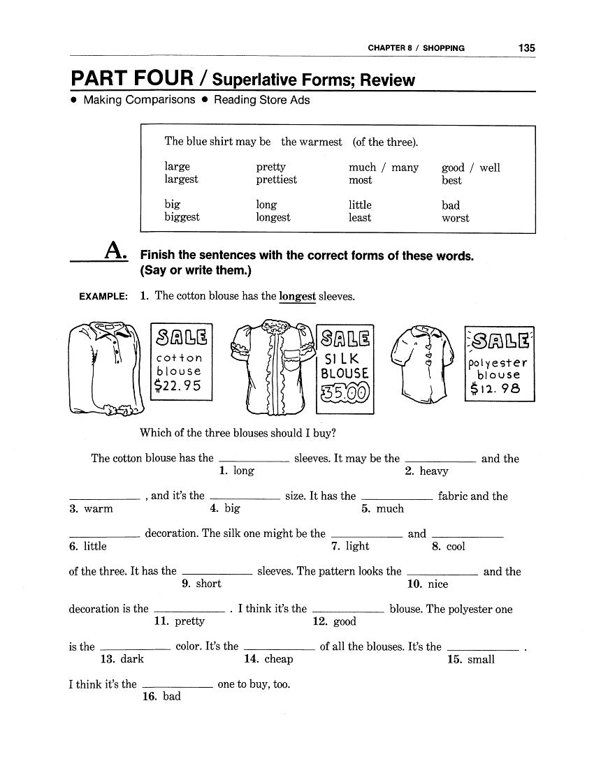 D-12.08 Use Comparative & Superlative Adjectives (& Adverbs)