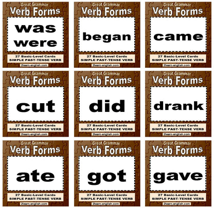 D-08.08 Get & Use a 54-Card Deck of Basic-Level, Base + Past-Form Verbs