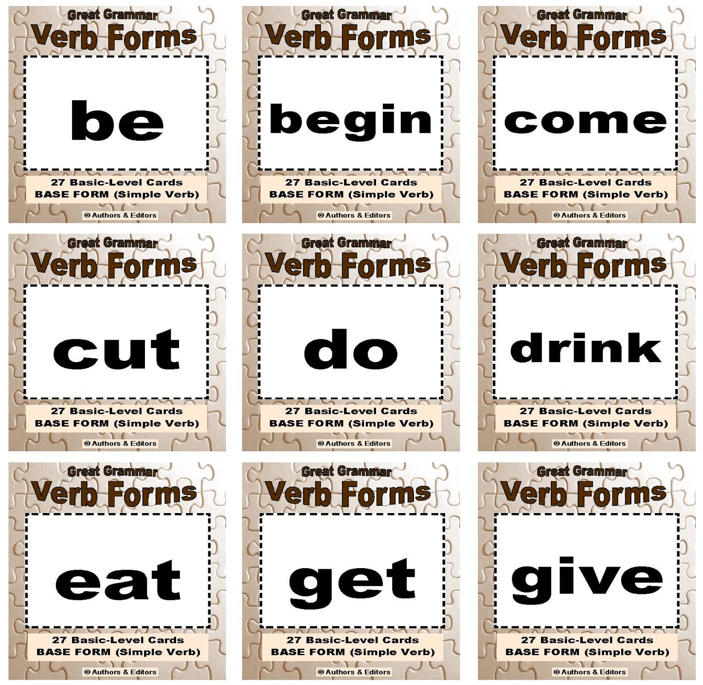 D-08.08 Get & Use a 54-Card Deck of Basic-Level, Base + Past-Form Verbs