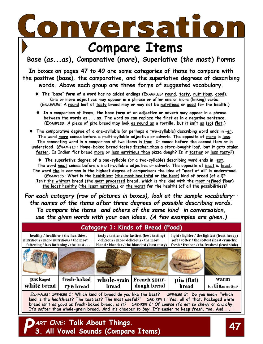 E-01.07 Distinguish All (16)Vowel Sounds in (Comparatives & Superlatives in) Noun Phrases