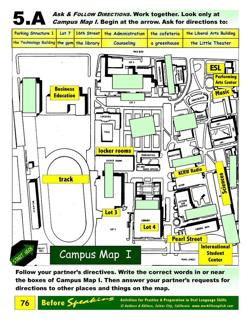 E-02.06 Ask, Give, & Follow Directions (with Place Names) in Sequence