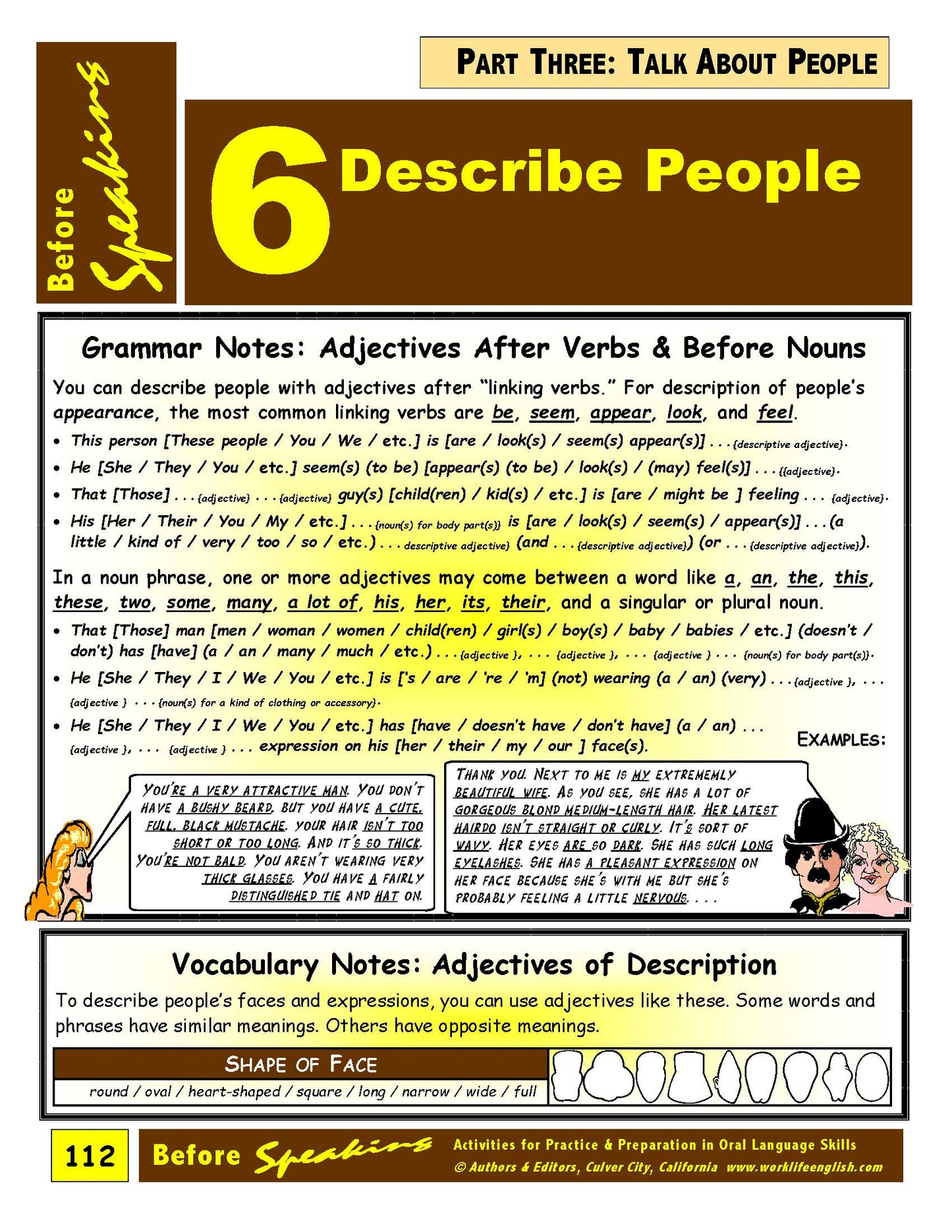 E-03.03 Focusing on Initial Consonants, Talk About People by Describing Them