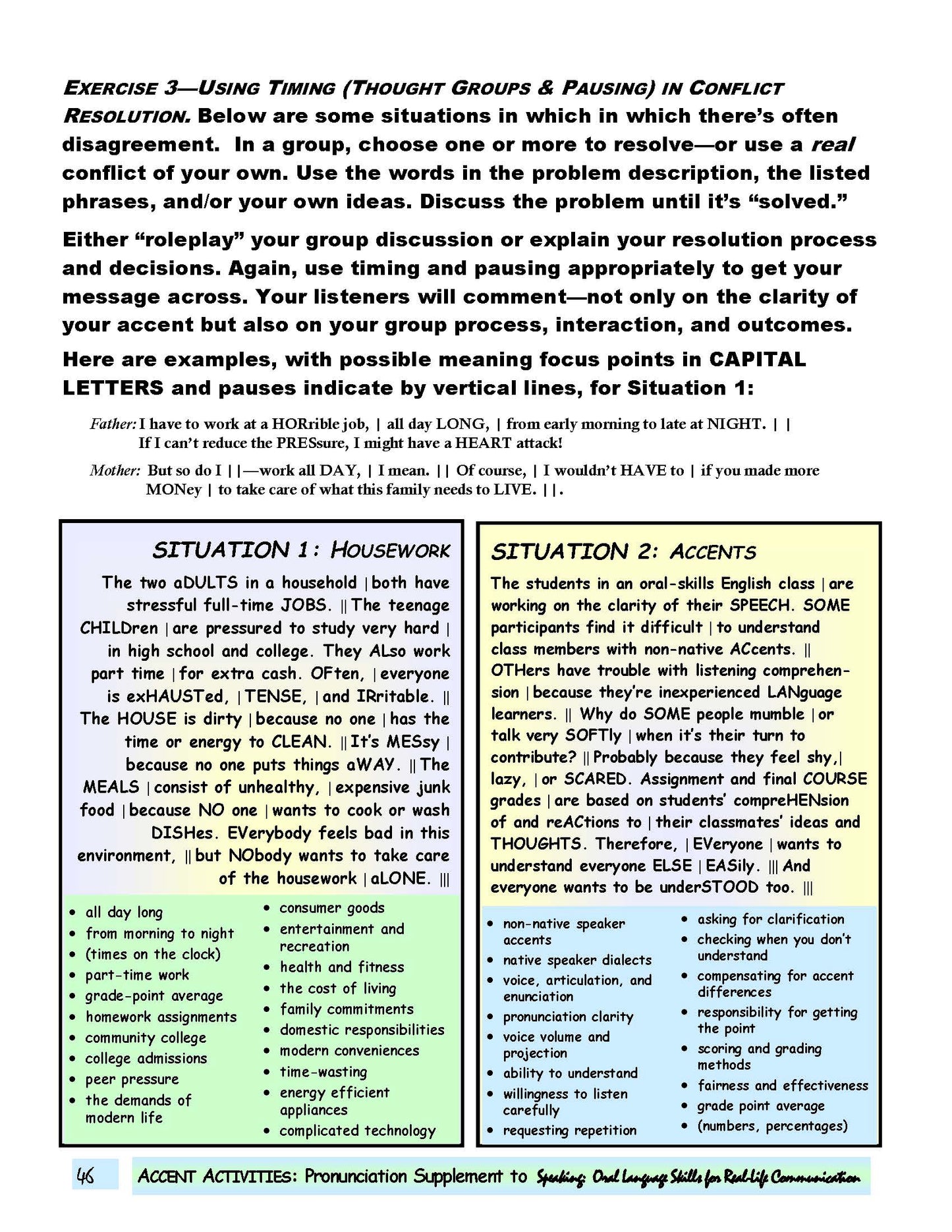 E-03.11 Sum Up the Accent Acquisition Principle of Rhythm with Thought Groups & Pausing