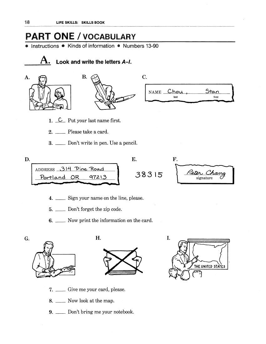 E-04.02 Understand Simple Instructions