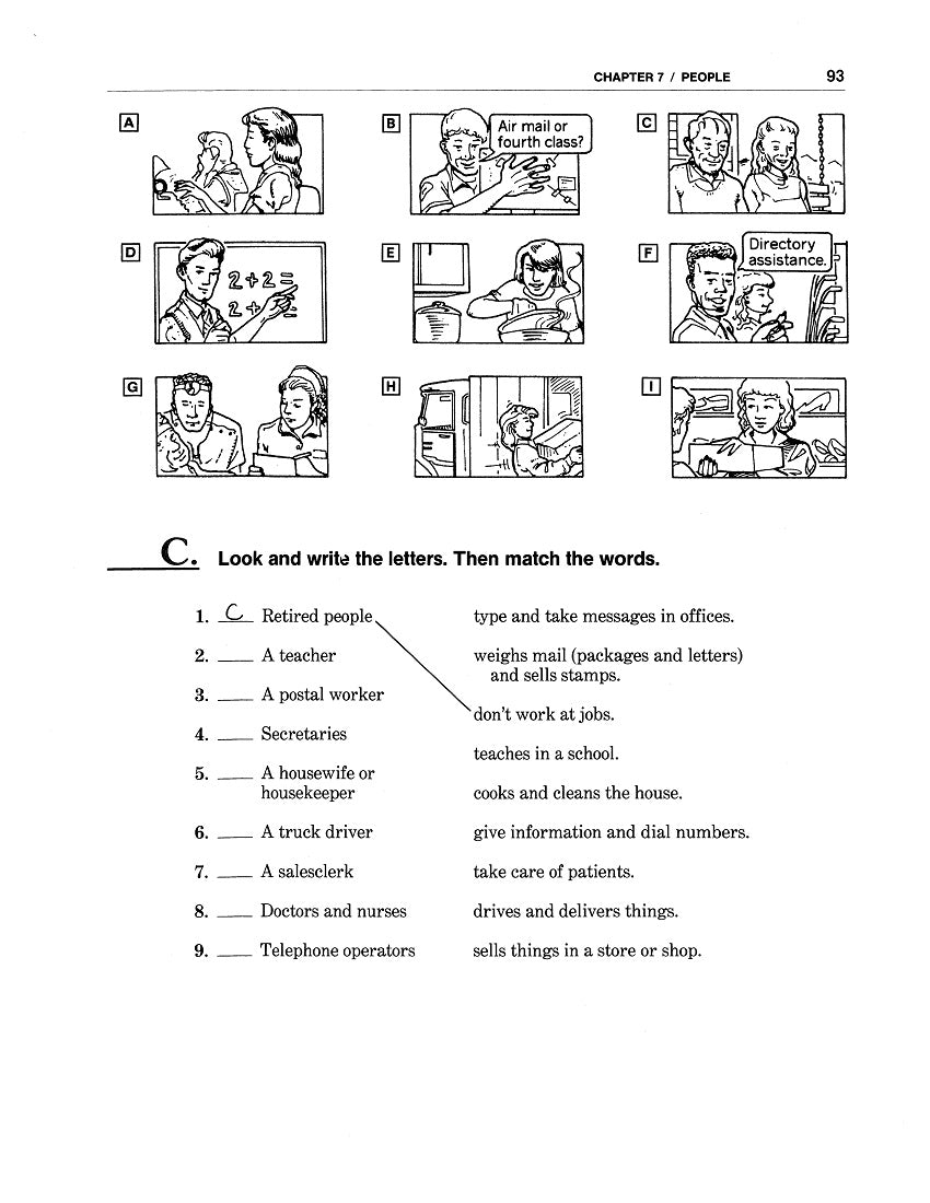 E-04.07 In the Present, Exchange Basic Information About Families, Countries, Work Activity