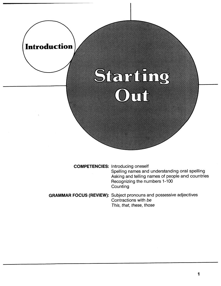 E-05.00 Restart Oral-Skills Training  with Self-Introductions, Oral Spelling, Names of People & Countries, & Numbers