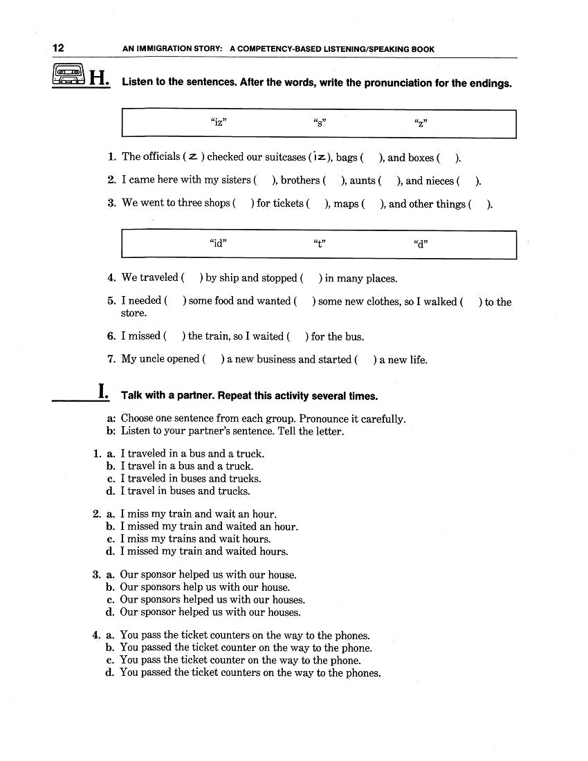 E-06.01 Try Familiar & New Oral-Skills Instructional Approaches Based on Immigrant Arrival Stories