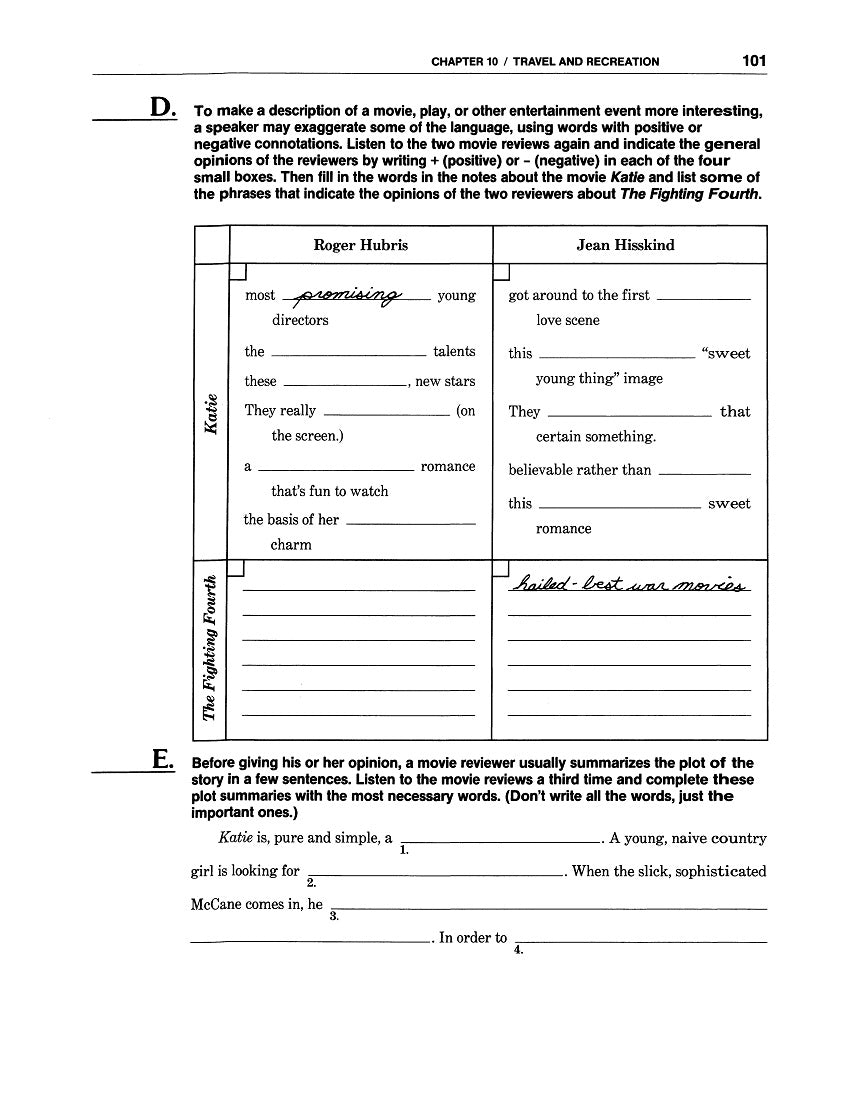 E-09.10 Travel Toward Quality by Re-Creating What Works in Plot Summaries & Evaluations