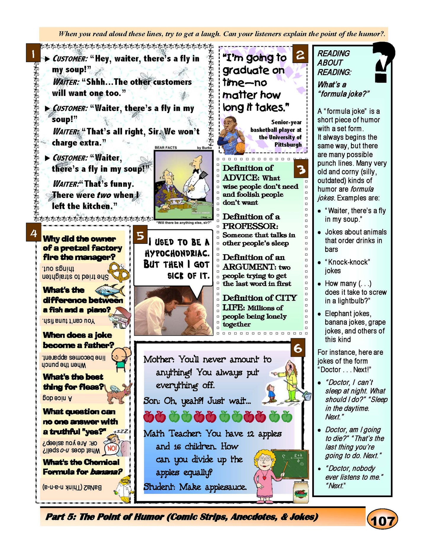 F-07.12 Appreciate & Share Various Kinds of Humor (in Print)