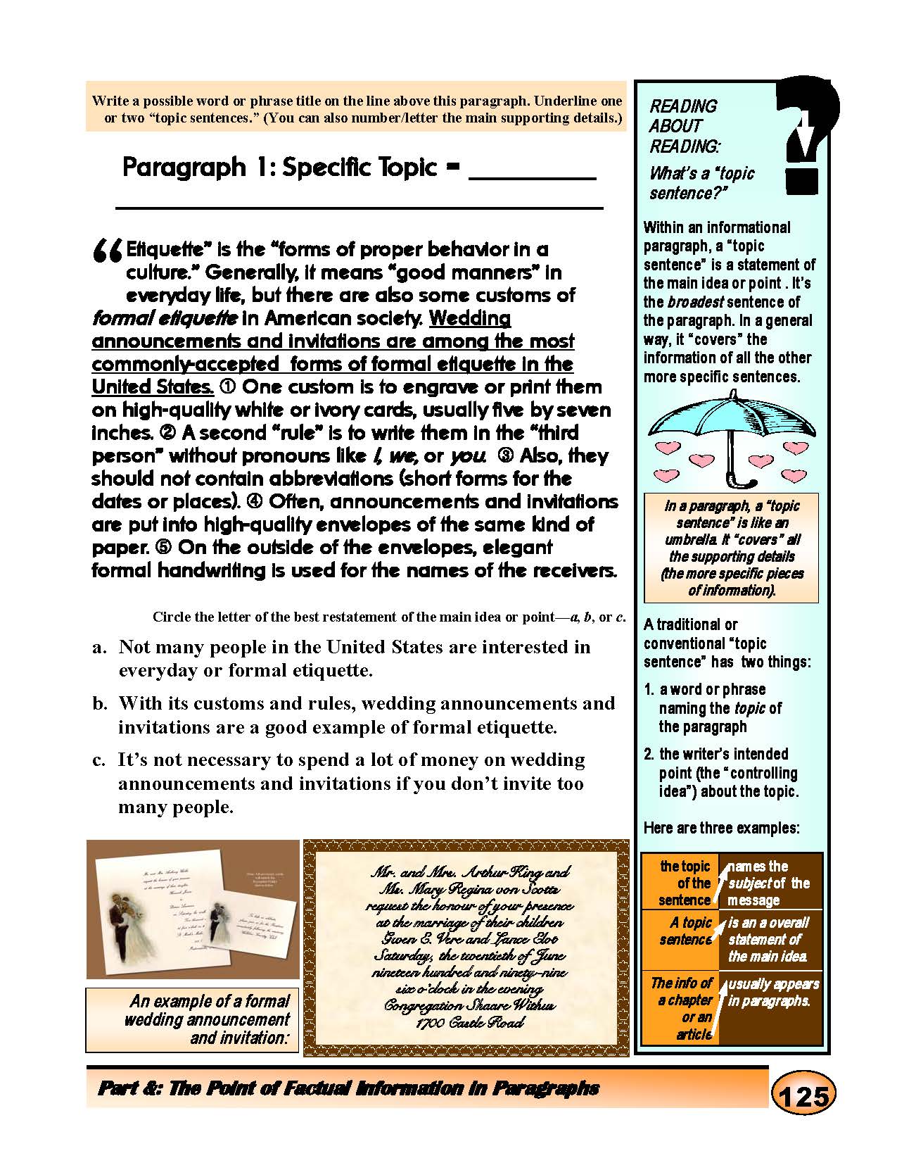 F-10a The Point of Factual Information in Paragraphs