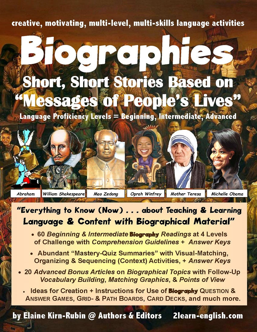 Lives　English　of　Stories　Biographies:　Based　Messages　on　Short　Work/Life　People's　–