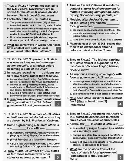 H-02.14b ESL Immigration: 6 Topics; 3 Forms of Questions & Answers