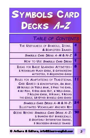F.7.CG.PKG Symbol Card Decks: Two 54-Card Picture Decks - A-M & N-Z, + How To Use (Print Version + Shipping)