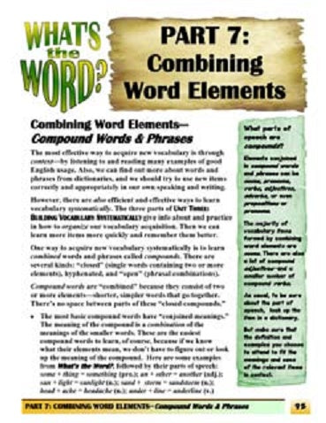 C-04.2 Create & Use 3 Kinds of Compound Words & Phrases